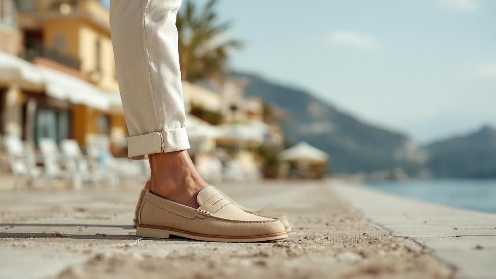 Beige Suede Loafers for Summer Travel: Men’s Lightweight Luxury Guide - Pierre Cabot