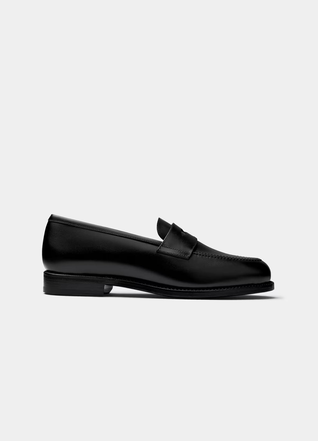 Ruben penny loafer in black leather with trainer sole - comfortable work shoes UK