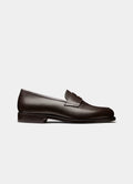 Ruben penny loafer in brown leather with trainer sole - comfortable work shoes